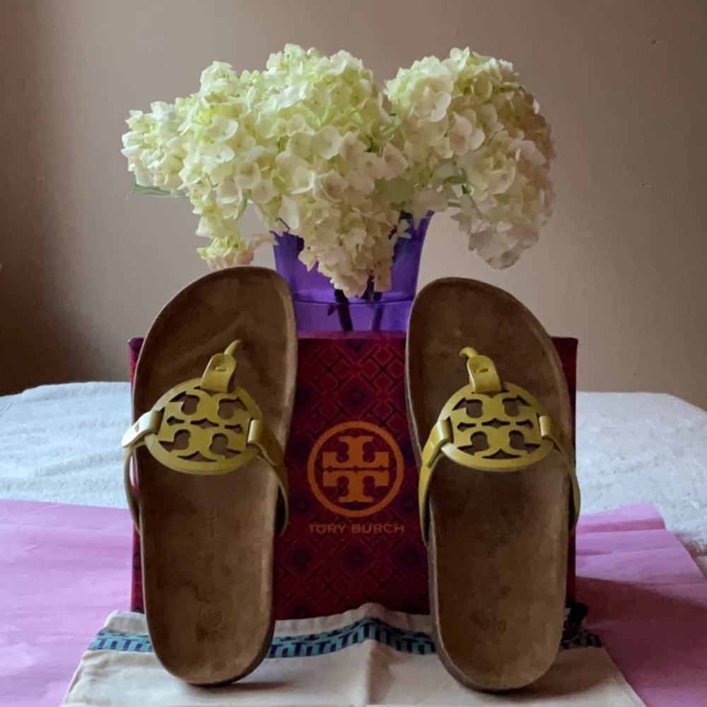 ☁️ TORY BURCH MILLER CLOUD SANDALS ☁️ SIZE 7 ☁️ - Picture 3 of 16